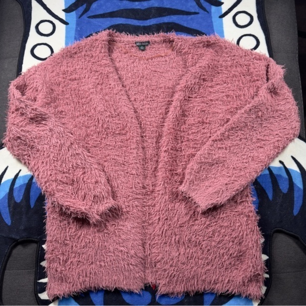 Women's Pink Fuzzy Sweater